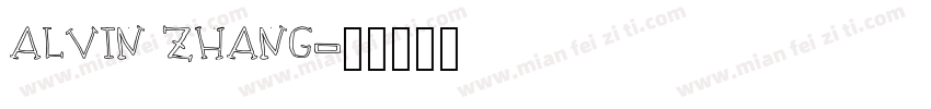 ALVIN ZHANG字体转换